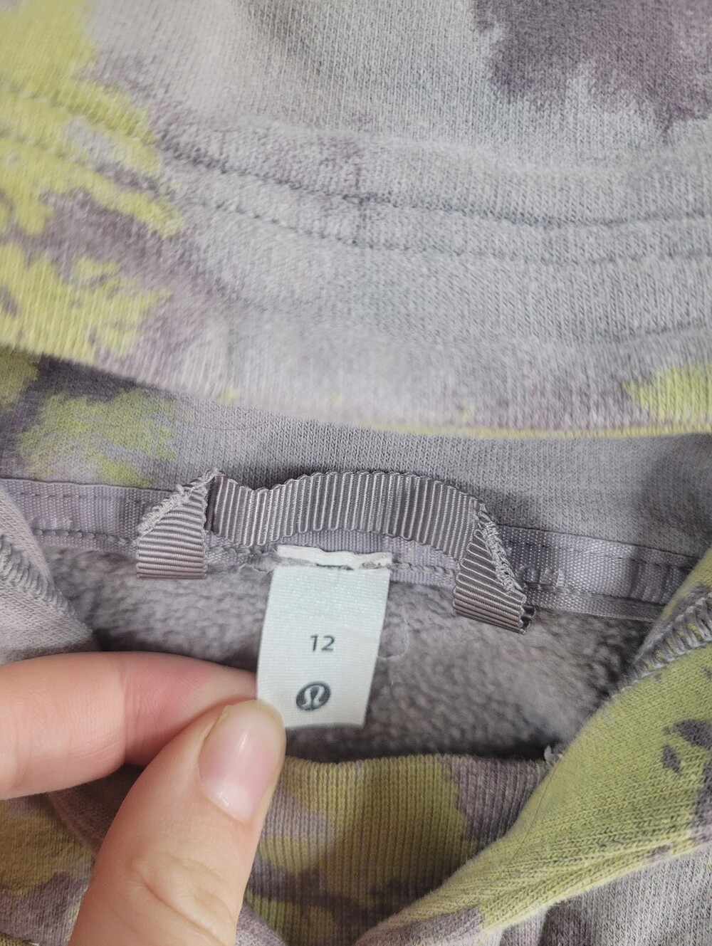 Lululemon All Yours Hoodie Orbital Tie Dye Mauve Grey Multi - Picture 14 of 16
